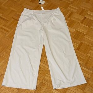 Halara White Wide-Leg Pants